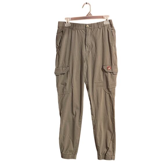 CANADA‎ WEATHER GEAR MEN'S BENGALINE STRETCH CARGO JOGGER UTILITY PANTS-GRAY S - Picture 1 of 12